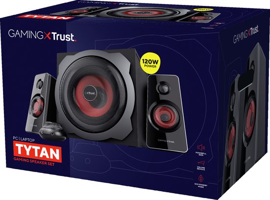 Trust GXT 38 2.1 Noir Avec fil 60 W