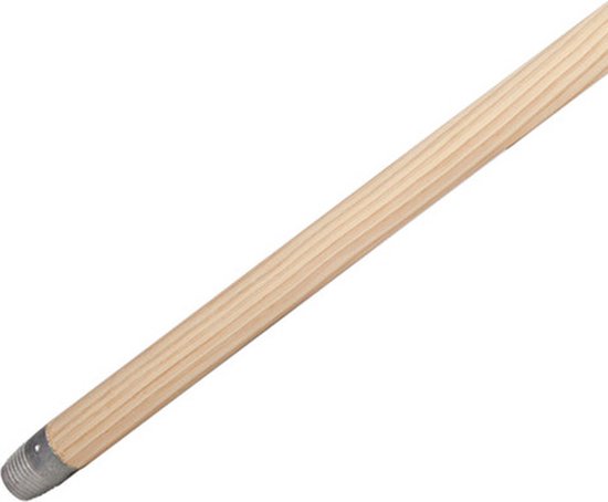 Buemag Bezemsteel universeel - hout - 130 cm - D24 mm - schroefdraad uiteinde van Buemag — afbeelding 3