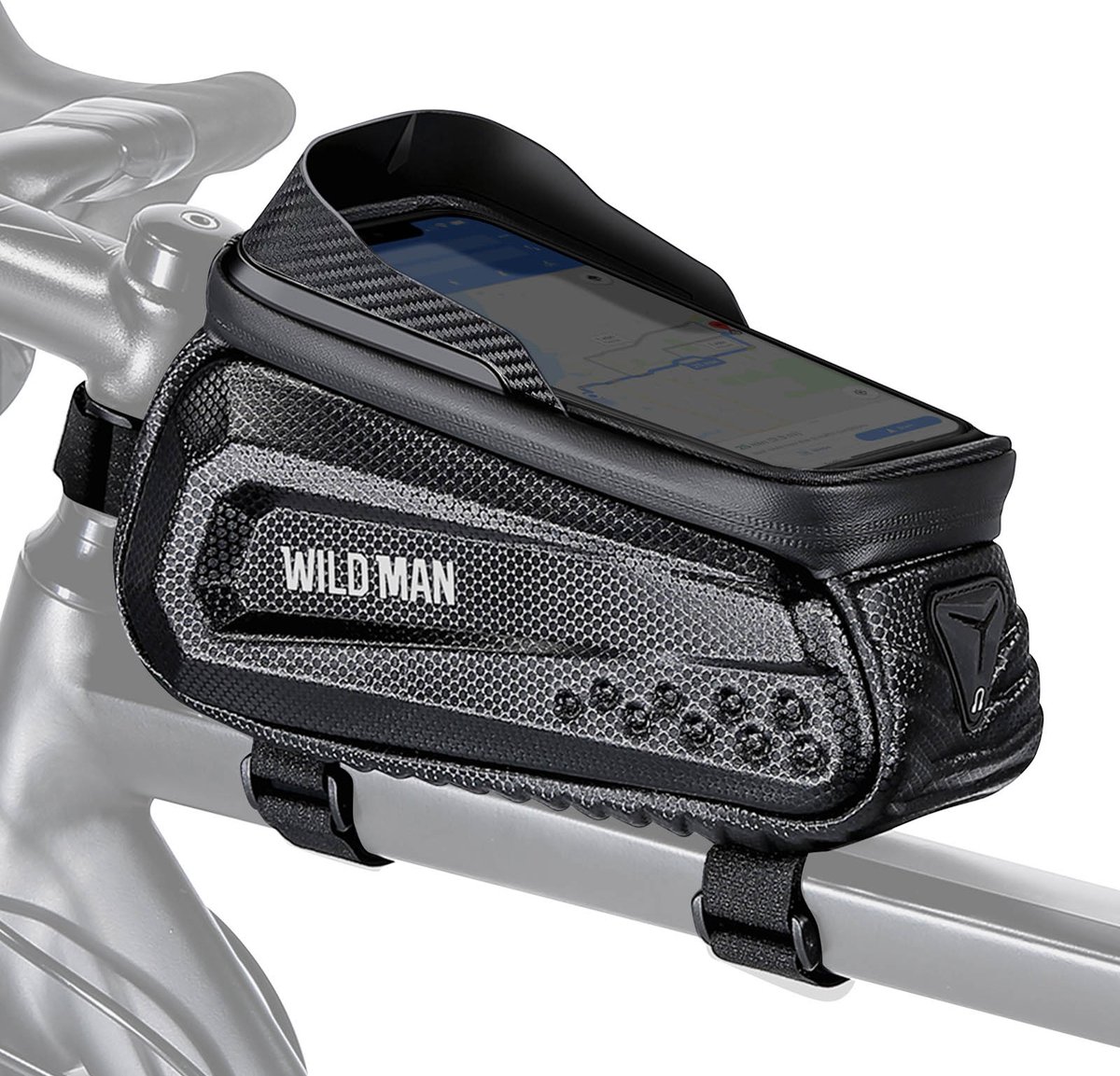 Wildman, Tas Waterdicht met Touchscreen Smartphone Venster - Wildman E10, Zwart