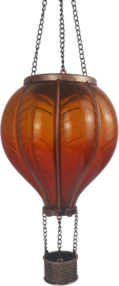 Deltaline - Luchtballon Solar Tuinverlichting - Buitenlamp op Zonne-energie - Sfeervolle Tuinverlichting - Energiezuinige Solar Lamp voor Buiten - Decoratieve Zonne-energie Tuinlamp