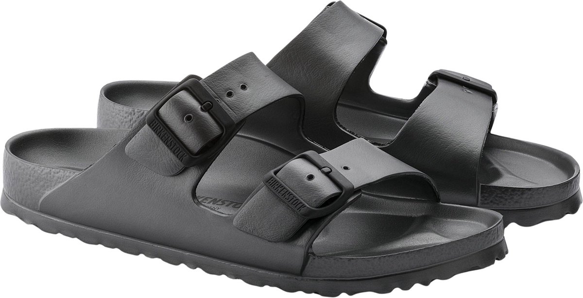 Birkenstock Slippers Dames Arizona EVA 1001498 Metallic Antraciet