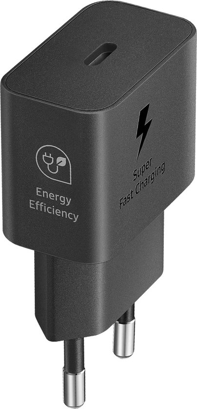 Foto: Originele samsung 25w efficiency adapter inclusief usb c kabel 1 meter zwart