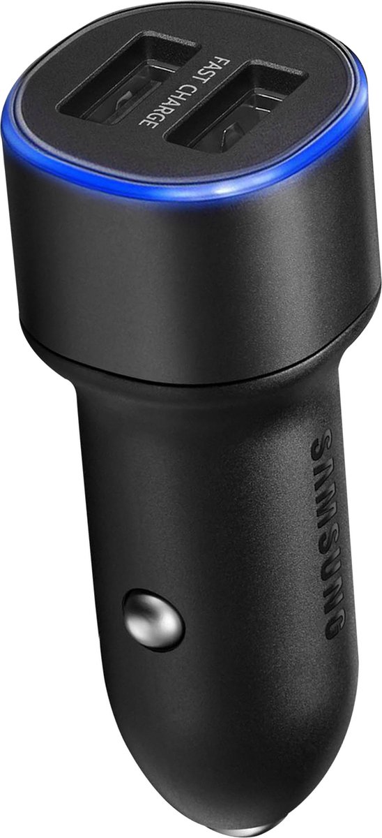 Samsung EP-L1100 Dual USB Autolader / Fast Charger 15W - Zwart