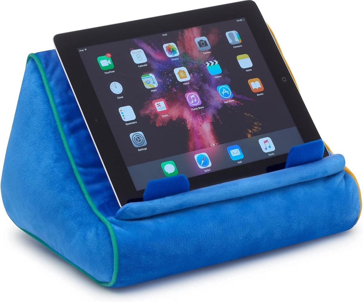 Missmisq Coussin De Support Pour Tablette Ajustable - Multi-angles, Avec Poche De Rangement - 3