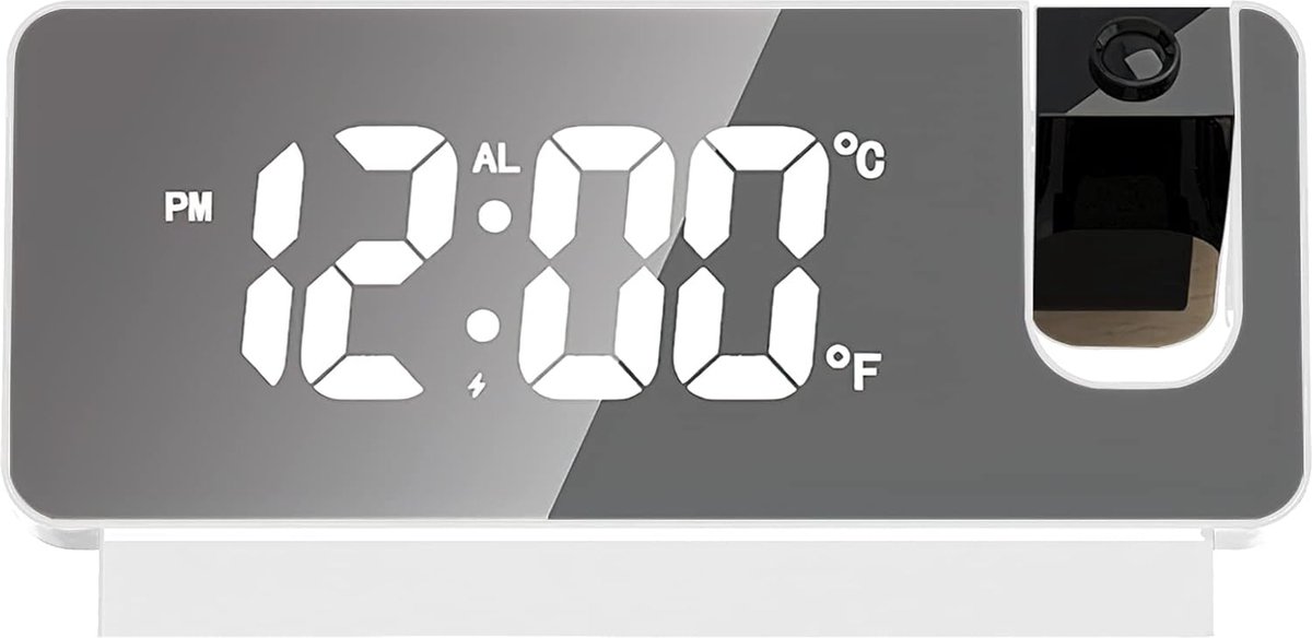 Solacis Wekkerradio Met Projectie - Wekkerradio - Digitale wekker - Wekkerradio kinderen - Wekker met projectie op plafond - Must have!