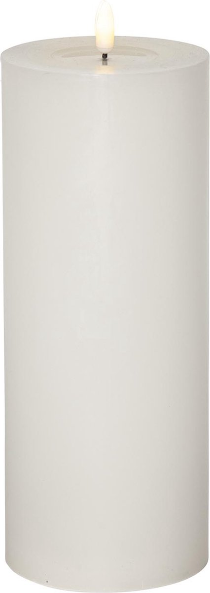Star Trading kaars Flamme Flow Big, zuilkaars, LED, wit, timer, batterij, warm wit, 27,5 cm