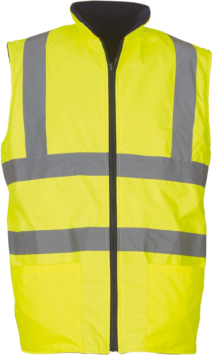 Fluo Fleece Reversible Bodywarmer Fluo – Yoko Geel