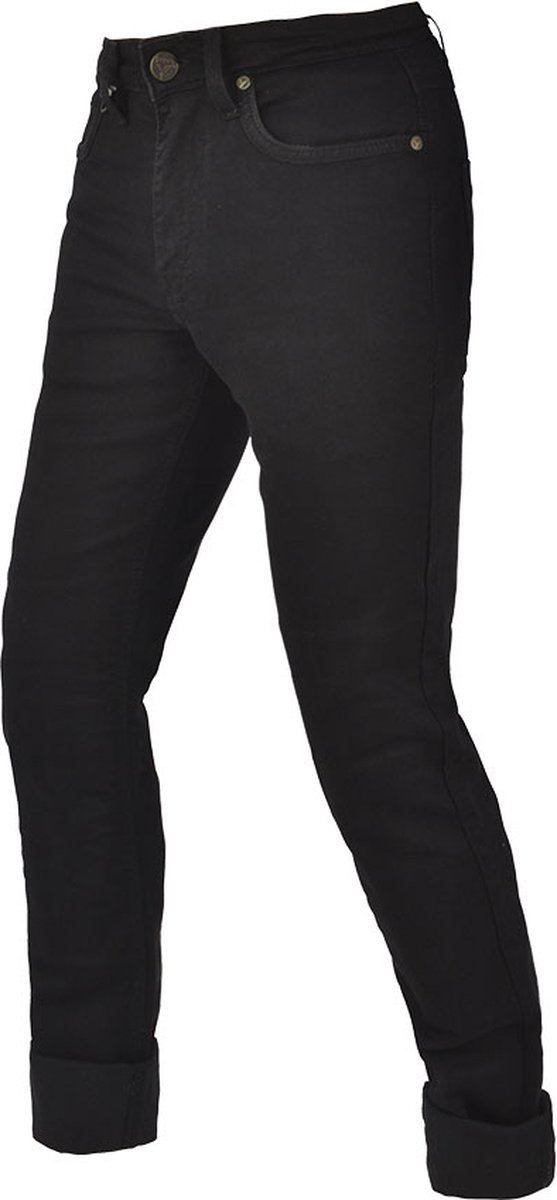 By city-route II man-motorbroek-motorspijkerbroek-motorjeans-heren-protectie-CE gecertificeerd-zwart-XXXL-40