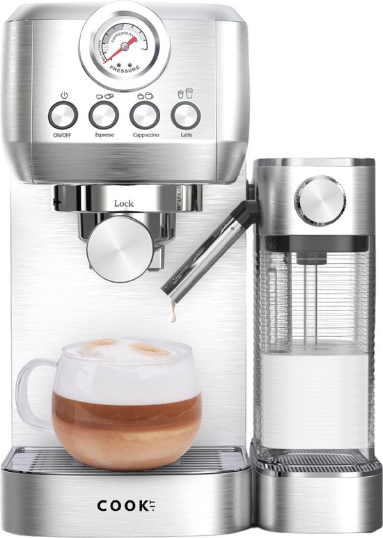 Espressomachine 20 Bar - Koffiemachine met Automatische Melkopschuimer -...
