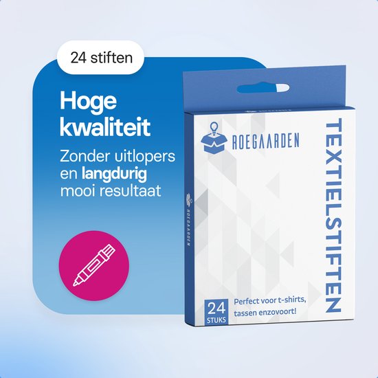 AFEION Textielstiften, wasmachinebestendig, wit en zwart, dubbele punt, 1-5 mm stofstiften, wasbestendig, textielverf, textielverfstiften voor T-shirt en textiel, 6 stuks