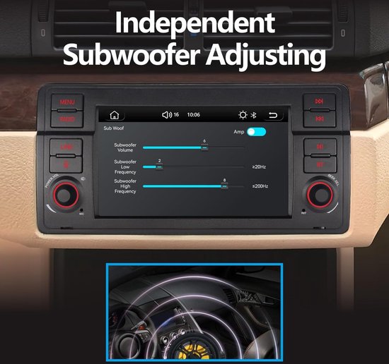 Liulbobu 7 Zoll BMW E46 Radio - Mit Wireless Carplay & Android Auto Für 3 Serie 1999-2004