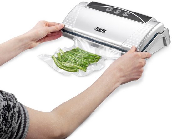 Princess 492967 Vacumeermachine – Inclusief 10 zakken - 2 standen - Ideaal om levensmiddelen luchtdicht te verpakken - Vacumeerapparaat - Vacuum Sealer