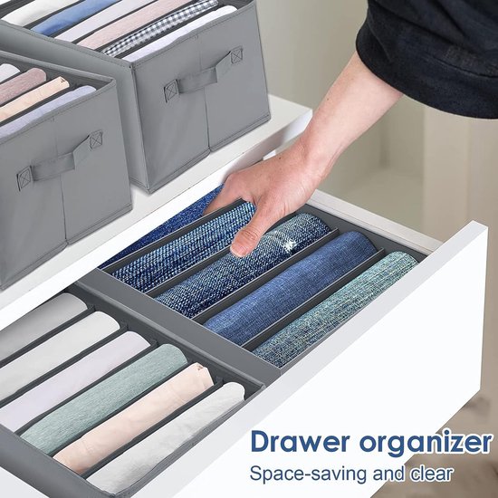 4CONVY Broekenorganizer voor kledingkast, vaste opbergdoos, kledingkast