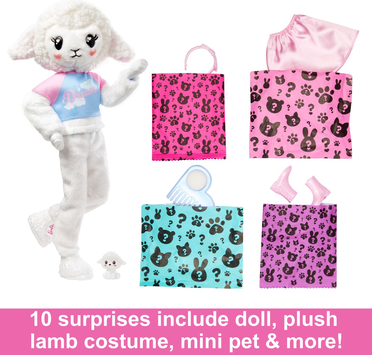 Barbie Cutie Reveal Schaap - Barbiepop — afbeelding 9