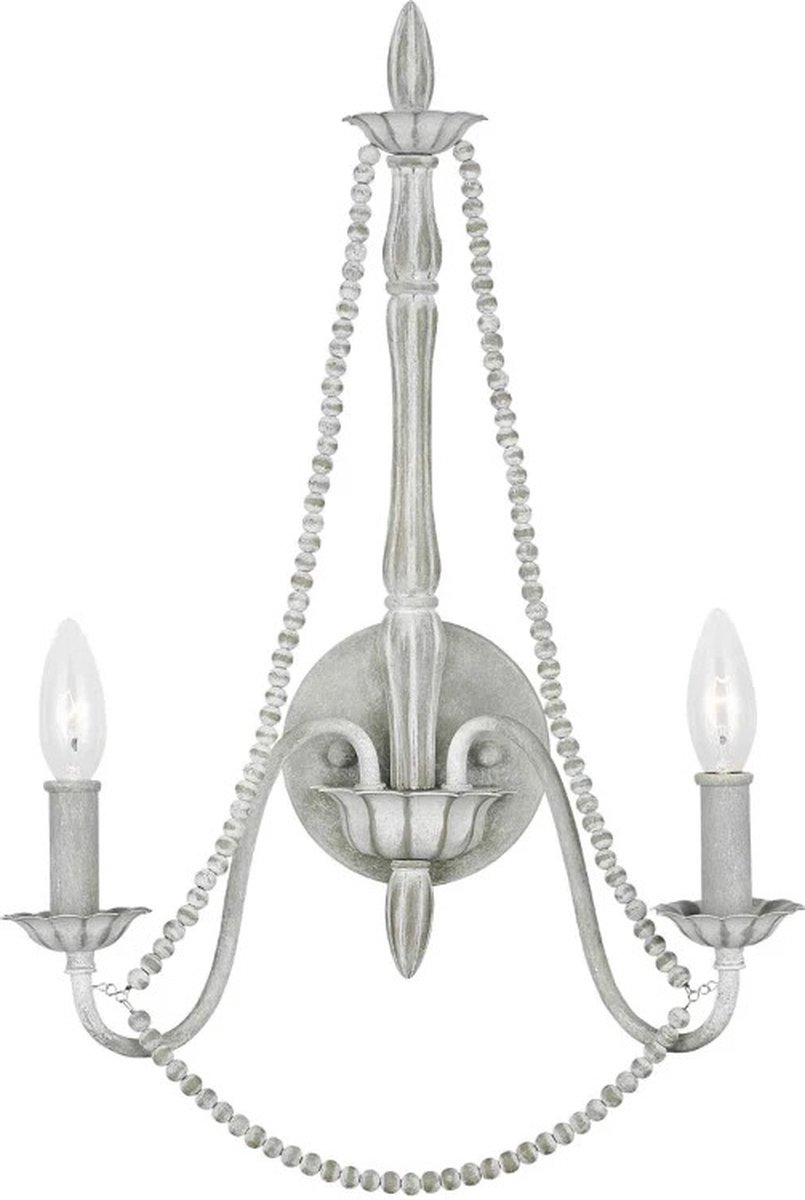 Feiss LED Wandlamp Maryville | 2X E14 Max 60W | Washed Grey
