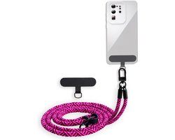 Cadorabo mobiele telefoonketting geschikt voor Lenovo Yoga Tab 2 (10.1 Zoll) in ROZE met verstelbaar riemkoord om om je nek te hangen