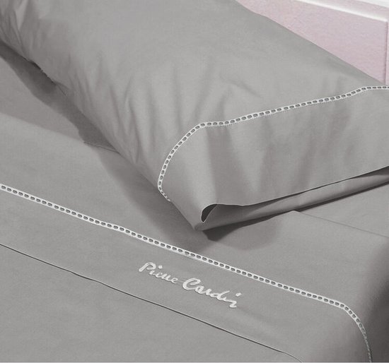 Jemiipee Beddelakenset Donkergrijs 150 x 200 x 36 cm, Beddengoedset Polyester Satijnen met 1 x Hoeslaken, 1 x Laken, 2 x Kussenslopen 51x76 cm