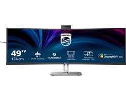 Philips 49B2U6903CH/00 computer monitor 124,5 cm (49") 5120 x 1440 Pixels Dual QHD LCD Grijs