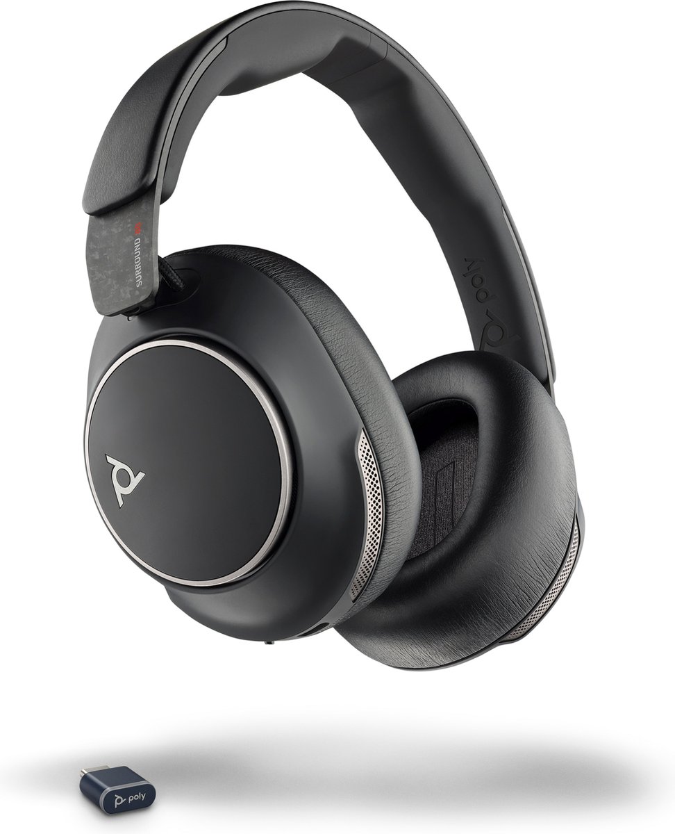 Draadloze hoofdtelefoon HP Voyager Surround 80 UC Zwart