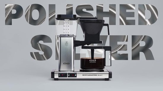 Moccamaster KBG Select - Filterkoffiezetapparaat - Polished Silver - 5 jaar garantie