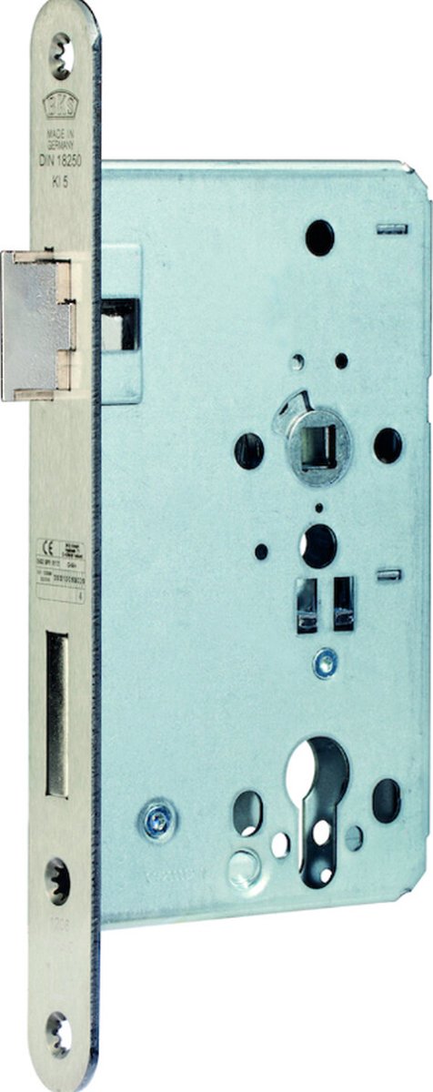 BKS Branddeurslot B-1206 24/65/72/9mm DIN L 24mm rd zilver - B-12...