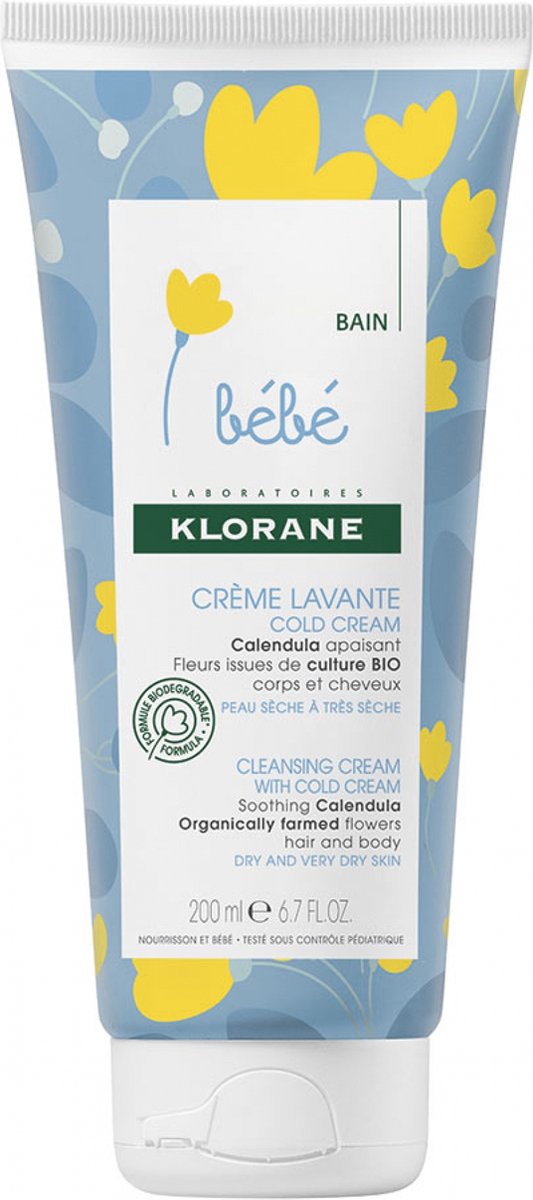 Goedkoopste Klorane Bébé Crème Lavante 200ml