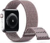 By Qubix Nylon sport loop band - Paars - Extra sterke klittenbandsluiting - Geschikt voor Apple Watch 38mm - 40mm - 41mm