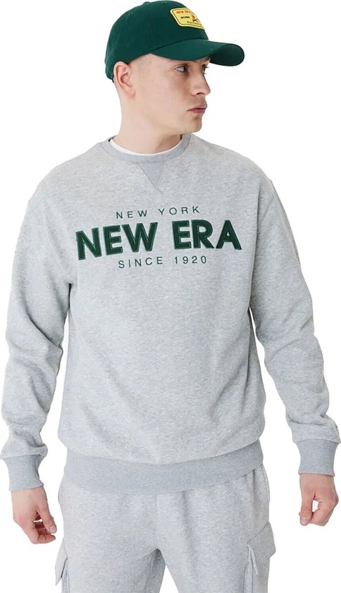 New Era Ne Wordmark New Era Hoodie 60424401 - Kleur Grijs - Maat S