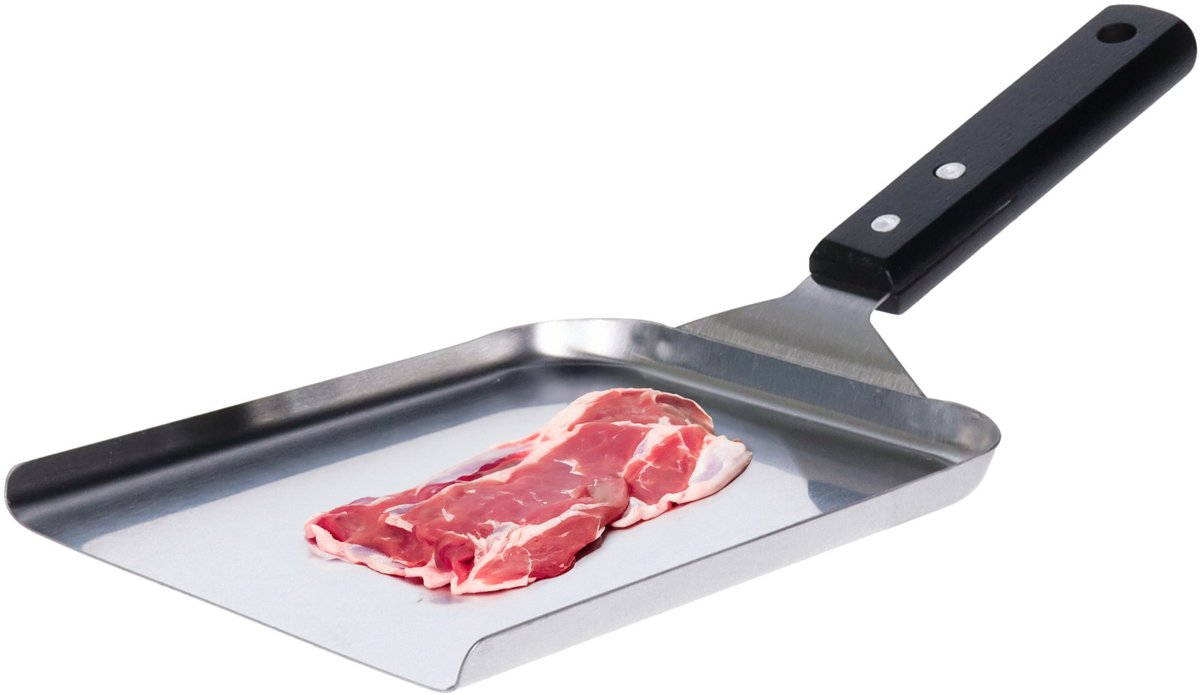 5Five BBQ/barbecue spatel - rvs met houten handvat - 32 cm