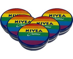 Nivea Creme - Voordeelverpakking 5 x 150 ml - Tin Blauw