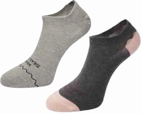 OneTrippel - Healthy Seas Socks - Sokken - Sneaker Sokken - Sokken Dames - 2 Paar - Asp & Catla - EUR maat 36 40