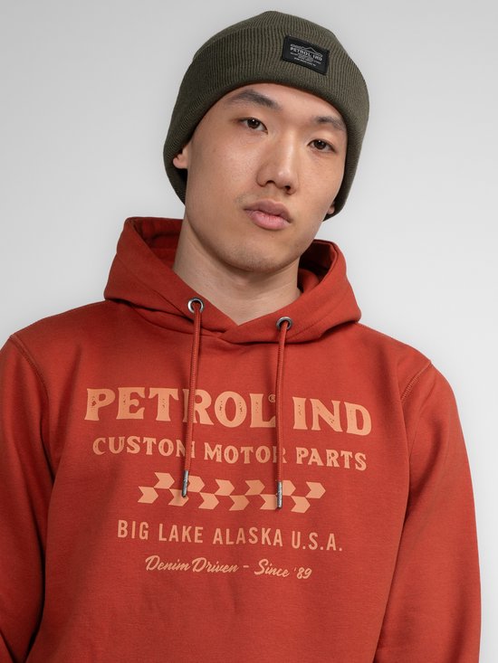 Petrol Industries - Sweat à capuche Artwork pour hommes Kowak - Marron - Taille XXL
