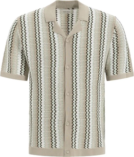 Pure Path Striped Knitwear Shirt Sand