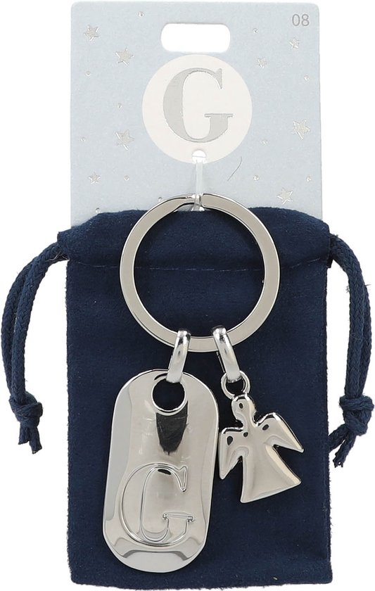 Depesche - Porte-clés ange gardien avec lettre G