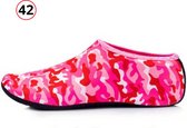 Livano Waterschoenen Voor Kinderen & Volwassenen - Aqua Shoes - Aquaschoenen - Afzwemschoenen - Zwemles Schoenen - Rood - Maat 42