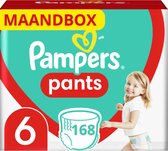 Pampers Pants Maat 6 - 168 Luierbroekjes Maandbox