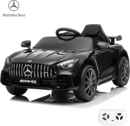 Mercedes GT-R AMG - Elektrische Kinderauto Zwart - 12V - 1 tot 5 jaar