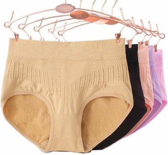 Hoge taille dames slips katoen ondersteunend en vochtregeulerend