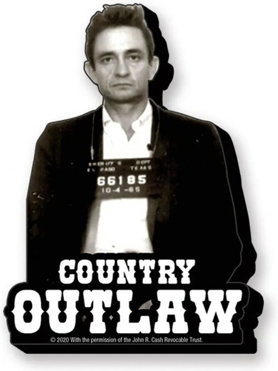 Johnny Cash: Outlaw Funky Chunky Magneet