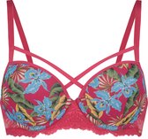 Sapph - Voorgevormde bh - Straps boven cups - Fabulous - Flower Print - 90F