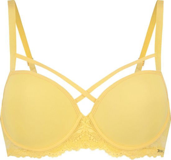 Sapph - Soutien-gorge rembourré - Bretelles au-dessus des bonnets - Fabulous - Jaune - 80C