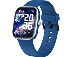 Smartwatch Kinderen - Hartslag - Stappen - 20 Alarmen - Blauw