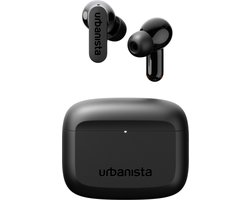 Urbanista Palo Alto Draadloze Oordopjes – met Noise Cancelling – 45u Afspeeltijd – Bluetooth – Voor Sporten en Dagelijks Gebruik – Zwart