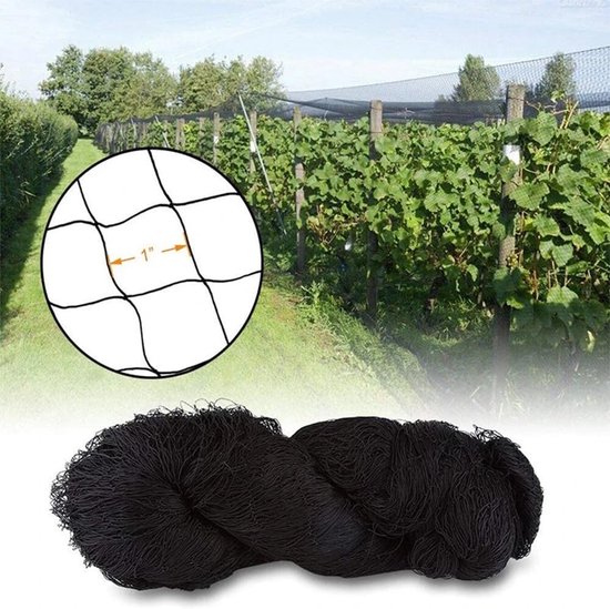 Filet De Protection Anti-oiseaux Pour Jardin - 2,1m X 20m, Maille 15x15mm - Pour Fruits, Légumes, Arbres - Avec 30 Attaches
