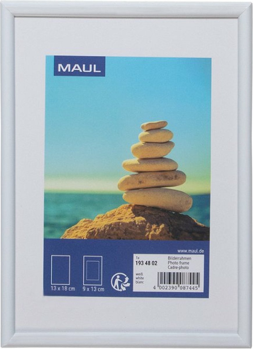 MAULart fotolijst | kunststof frame | ft 13 x 18 cm | wit
