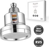 Belliese Sensible - Pommeau de douche - Avec filtre à eau - 15 étapes - Chrome