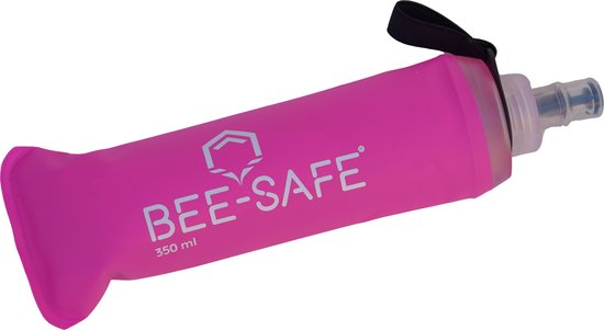 Soft Drink Bottles - pink - BEE SAFE -350ML- - flask - Soft Drink Bottles - zachte drinkfles - flexibele drinkfles - opvouwbare drinkfles — afbeelding 2