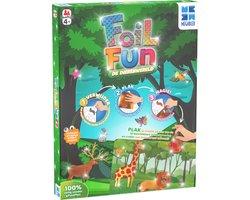 Megableu Foil Fun: De Dierenwereld - Creatief Knutselspel voor Kinderen - Knutselen met Folie en Stickers - Kunstwerkjes Maken zonder Knoeien