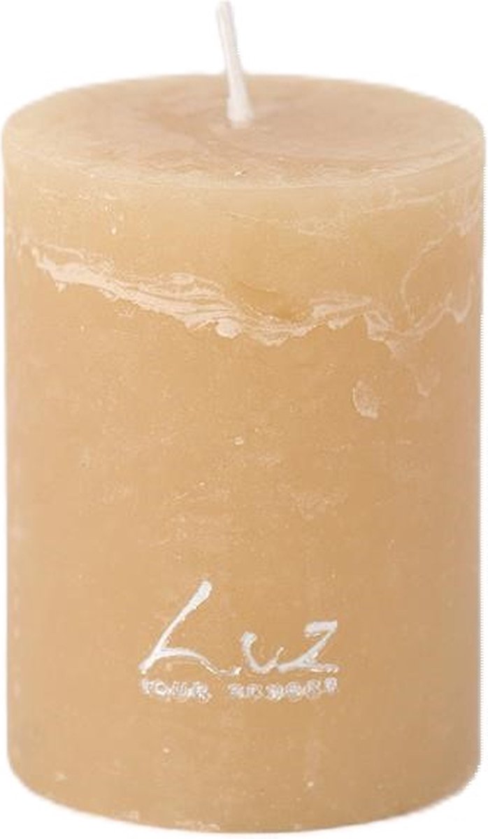 Rasteli Luz Your Senses Stomp Kaars Crème-Latte D 6 cm H 8 cm Voordeelaanbod Per 2 Stuks
