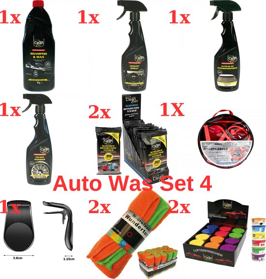 Elina Clean Car-Auto Schoonmaak Producten-Autoaccessories-Auto geurverfrisser-Auto luchtverfrisser-Auto Was Set-Auto Schampoo-Auto Startkabel